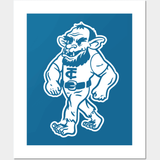 Trinity Christian College Trolls - Simple White Mascot Posters and Art